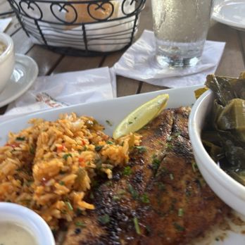 Harry's Seafood Bar & Grille - Blackened Redfish was delicious. Very nice size portion as well. - Seafood Near Me - St Augustine, Florida