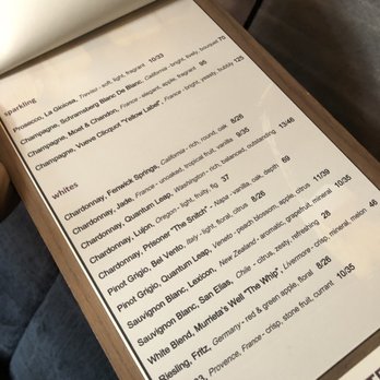Delaney's Tavern - White Wine Menu - New American Near Me - Orlando, Florida