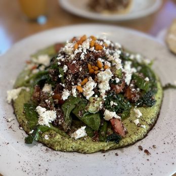 Pita Jungle - Organic Red Quinoa with Cilantro Jalapeno Hummus - Mediterranean Near Me - Peoria, Arizona Pita Jungle - Organic Red Quinoa with Cilantro Jalapeno Hummus - Mediterranean Near Me - Peoria, Arizona