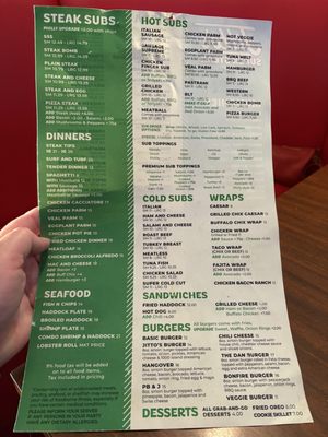 Menu photo 1 Jitto's Super Steak Portsmouth, NH