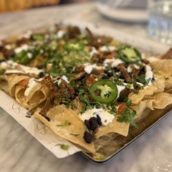 Splash - Short rib nachos with a nice bottom layer of tortilla strips