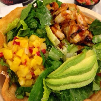 Baja Fresh - Best salad: mango chipotle with shrimp.  Their guacamole is a must, too! - Mexican Near Me - Seal Beach, California