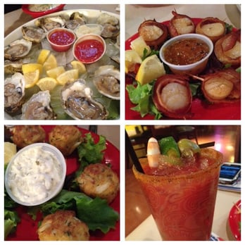 Crab Corner - Oysters, bacon wrapped scallops, mini crab cakes, crabby Mary - Seafood Near Me - Las Vegas, Nevada