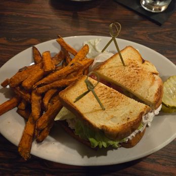 Glass Lounge Restaurant - Tuna salad sandwich and sweet potato fries. - Steakhouses Near Me - Harrisburg, Pennsylvania