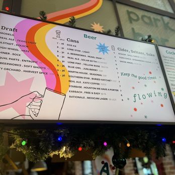 Park Bar - Menu - Wine Bars Near Me - San Antonio, Texas