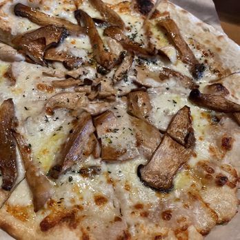 La Bicyclette - Champignon (mushroom) Pizza - French Near Me - Carmel, California La Bicyclette - Champignon (mushroom) Pizza - French Near Me - Carmel, California