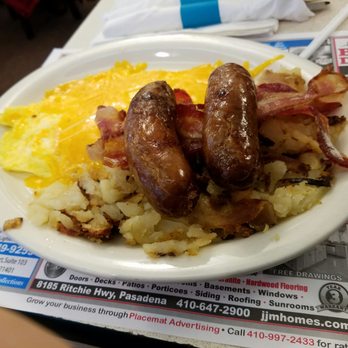 Double T Diner - Sausage, bacon, eggs & home fries. - Diners Near Me - Annapolis, Maryland