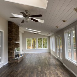Upstate Painting - Year round sunporch with large fireplace in my house