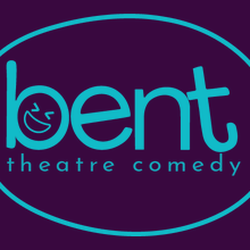 The Bent Theatre Improv Comedy - Logo in teal and plum
