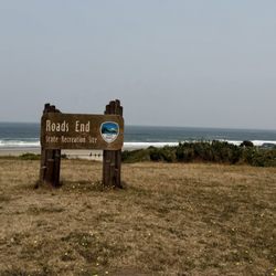 Road's End State Recreation Site - Sign