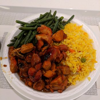 Bourbon Street Grill - Combo #1: Bourbon chicken, green beans, and chicken fried rice. It wasn't as good as it used to be. - American Near Me - Markham, Ontario Bourbon Street Grill - Combo #1: Bourbon chicken, green beans, and chicken fried rice. It wasn't as good as it used to be. - American Near Me - Markham, Ontario