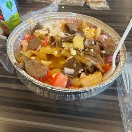 Gyro fries. Gyro fries.