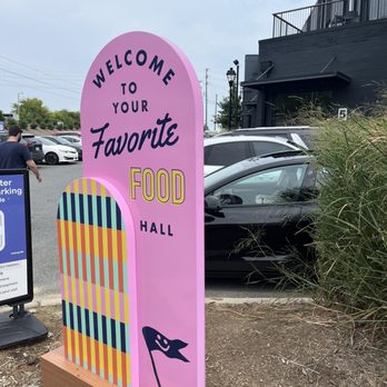 Optimist Hall - Entrance sign - Food Court Near Me - Charlotte, North Carolina