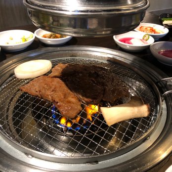 BORI - Spring Branch - The vent eliminates any smoke!  Marinated short rib - Korean Near Me - Houston, Texas