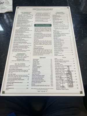 Menu photo 1 Smith & Wollensky - Chicago Chicago, IL