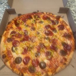 Large Pizza with Pepperoni, Sausage, and Banana Peppers Large Pizza with Pepperoni, Sausage, and Banana Peppers