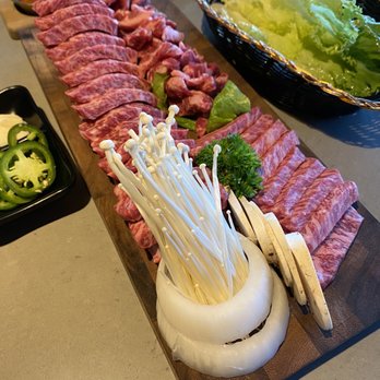 Kook Korean BBQ - Woodae galbi for 2 combo set (beef ribs with bone plus finger meat) - Korean Near Me - Vancouver, British Columbia Kook Korean BBQ - Woodae galbi for 2 combo set (beef ribs with bone plus finger meat) - Korean Near Me - Vancouver, British Columbia