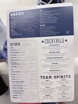 Menu photo 1 Dallas Cowboys Club Grapevine, TX