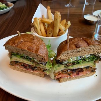 Nick's On State - Veggie Burger (beautiful presentation, tasty!) - New American Near Me - Carlsbad, California