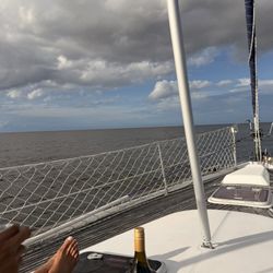 Yacht and people