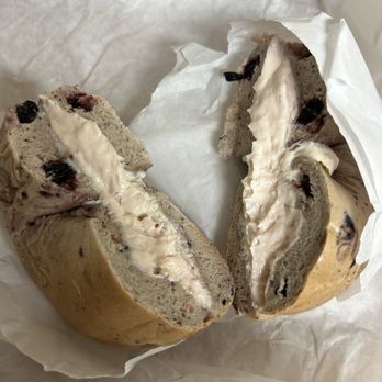 Bageletto - Really yummy blueberry bagel with strawberry cream cheese - Bagels Near Me - San Francisco, California Bageletto - Really yummy blueberry bagel with strawberry cream cheese - Bagels Near Me - San Francisco, California