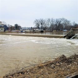 Willis Van DeVanter Park - small dam by the park