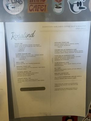 Menu photo 4 Rosalind Coffee TX Garland, TX Menu photo 4 Rosalind Coffee TX Garland, TX