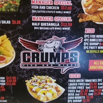Crump's Fish & Wings - menu - Seafood Near Me - Memphis, Tennessee
