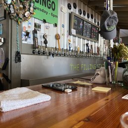 a pint of beer on the bar