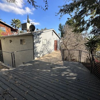 HandyMaestro - finished deck and railing. he was able add extra square footage from the original - Fences & Gates Near Me - Monterey Park, California HandyMaestro - finished deck and railing. he was able add extra square footage from the original - Fences & Gates Near Me - Monterey Park, California