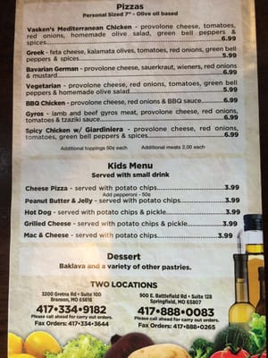 Menu photo 6 Vasken's Deli Branson, MO