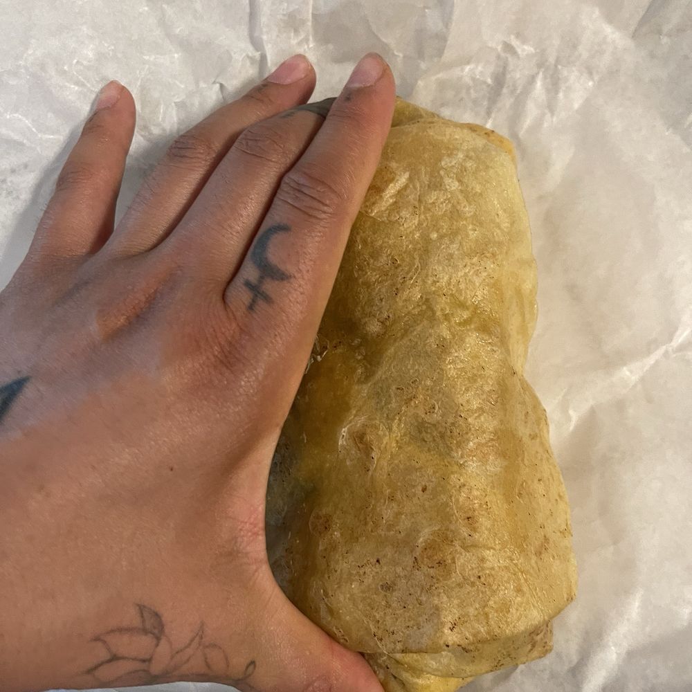 Tiniest Breakfast Burrito I've seen Tiniest Breakfast Burrito I've seen