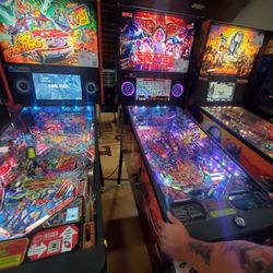 Pinball machines (free play at event)