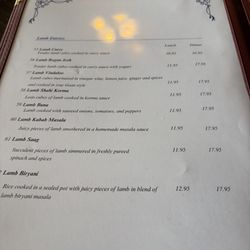 Swad Tandoori - Menu