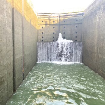 Viking River Cruises - Water entering the lock - Sailing Near Me