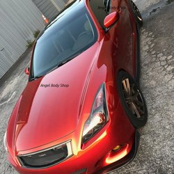 Angel Body Shop and Auto Repair - Infiniti g37 2011 (after) custom paint body , and headlights.(Before) pictures are available upon request