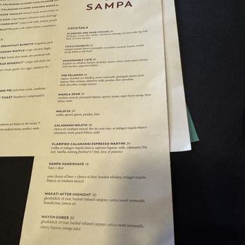 Sampa - Menu - Asian Fusion Near Me - Los Angeles, California