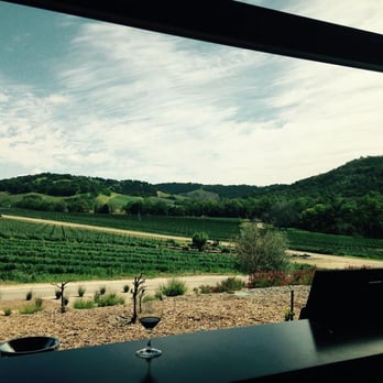 Halter Ranch - View from inside the new tasting room (wall to wall windows) - Wineries Near Me - Paso Robles, California Halter Ranch - View from inside the new tasting room (wall to wall windows) - Wineries Near Me - Paso Robles, California