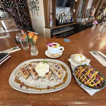 Café Alma - Rosewater Pistachio Waffle, Mira's Power Bowl, Lavender Latte - Breakfast & Brunch Near Me - Cincinnati, Ohio Café Alma - Rosewater Pistachio Waffle, Mira's Power Bowl, Lavender Latte - Breakfast & Brunch Near Me - Cincinnati, Ohio
