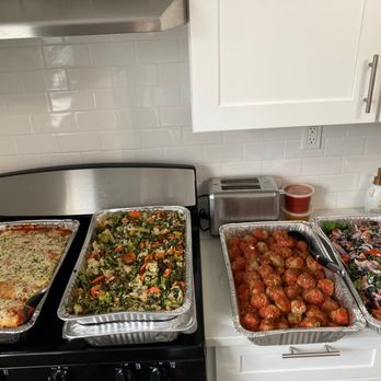 House Pizza - three pans of food on a stove - Pizza Near Me - Bronx, New York House Pizza - three pans of food on a stove - Pizza Near Me - Bronx, New York