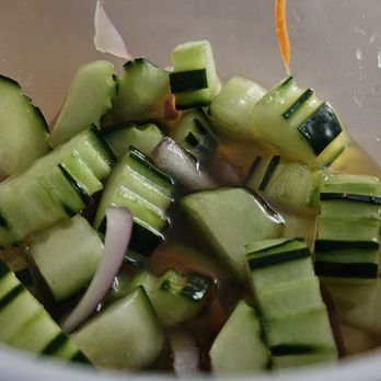 Thai Place - Cucumber salad. U get a full container too! - Thai Near Me - Vallejo, California Thai Place - Cucumber salad. U get a full container too! - Thai Near Me - Vallejo, California