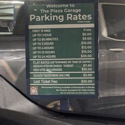 Parking Garage Systems - Parking rates
