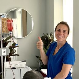 Rebecca is happy to see the healthy blood going back where it came!!!!! Rebecca is happy to see the healthy blood going back where it came!!!!!