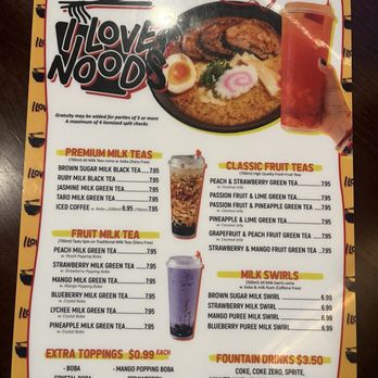 I Love Noods - Menu - Dim Sum Near Me - New Orleans, Louisiana