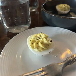Lemon poppy deviled egg!
