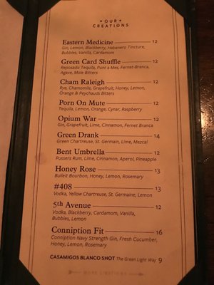 Menu photo 7 The Green Light Raleigh, NC
