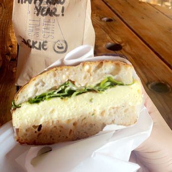 Small State Provisions - Breakfast sandwich (contains a beautiful creamy scrambled egg, arugula, and an aioli on rosemary focaccia) - Bakeries Near Me - West Hartford, Connecticut Small State Provisions - Breakfast sandwich (contains a beautiful creamy scrambled egg, arugula, and an aioli on rosemary focaccia) - Bakeries Near Me - West Hartford, Connecticut