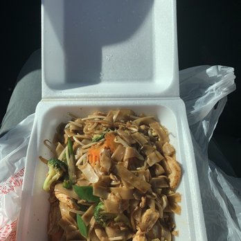 Thai Spoon - I got the Drunken Noodles and Thai tea to go. Both were delicious! I will definitely be back next time I am nearby. - Thai Near Me - Amarillo, Texas