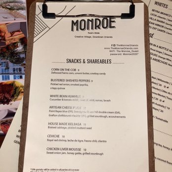 The Monroe - New American Near Me - Orlando, Florida The Monroe - New American Near Me - Orlando, Florida