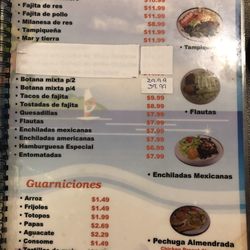 Mariscos Estrella Del Mar - Menu 6th page